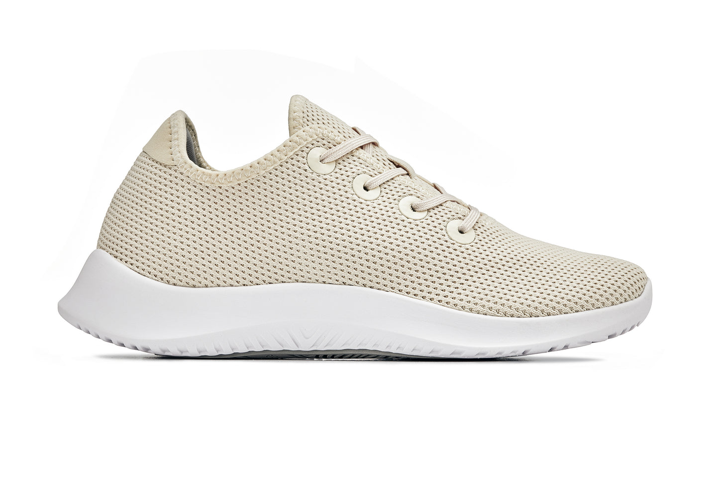 CALTO - Q402 - 2.4 Inches Taller (Beige) - Ultra Lightweight Knitted Sneakers