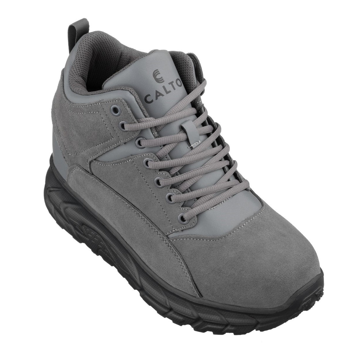 CALTO S22800 Inches Taller (Grey) Hiking Style Boots