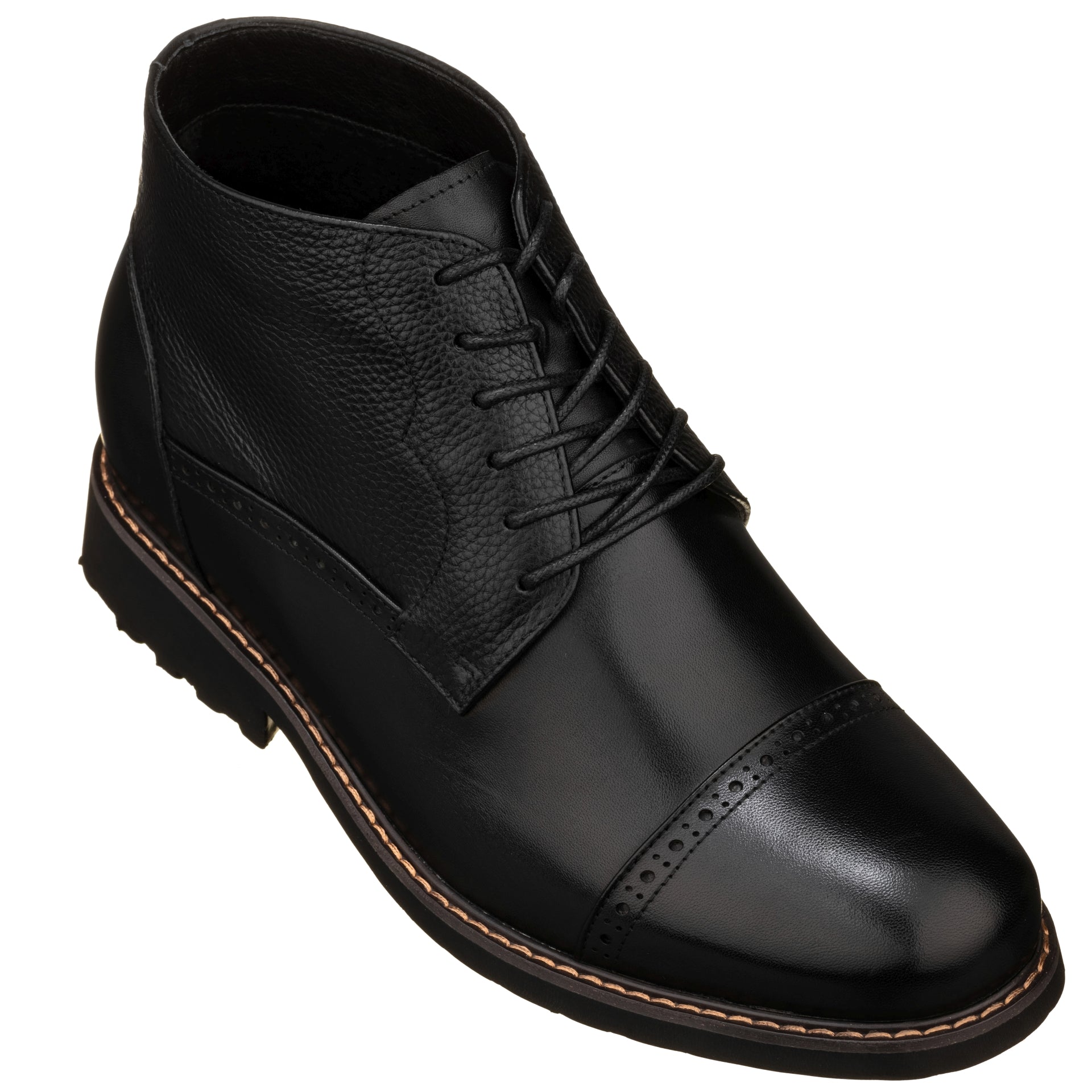 Height Increase Elevator Shoes Men CALTO - Y41083 - 3.2 Inches Taller (Black) - Lace Up Casual Boots, 11 Height Increase Elevator Shoes Men CALTO - Y41083 - 3.2 Inches Taller (Black) - Lace Up Casual Boots, 11