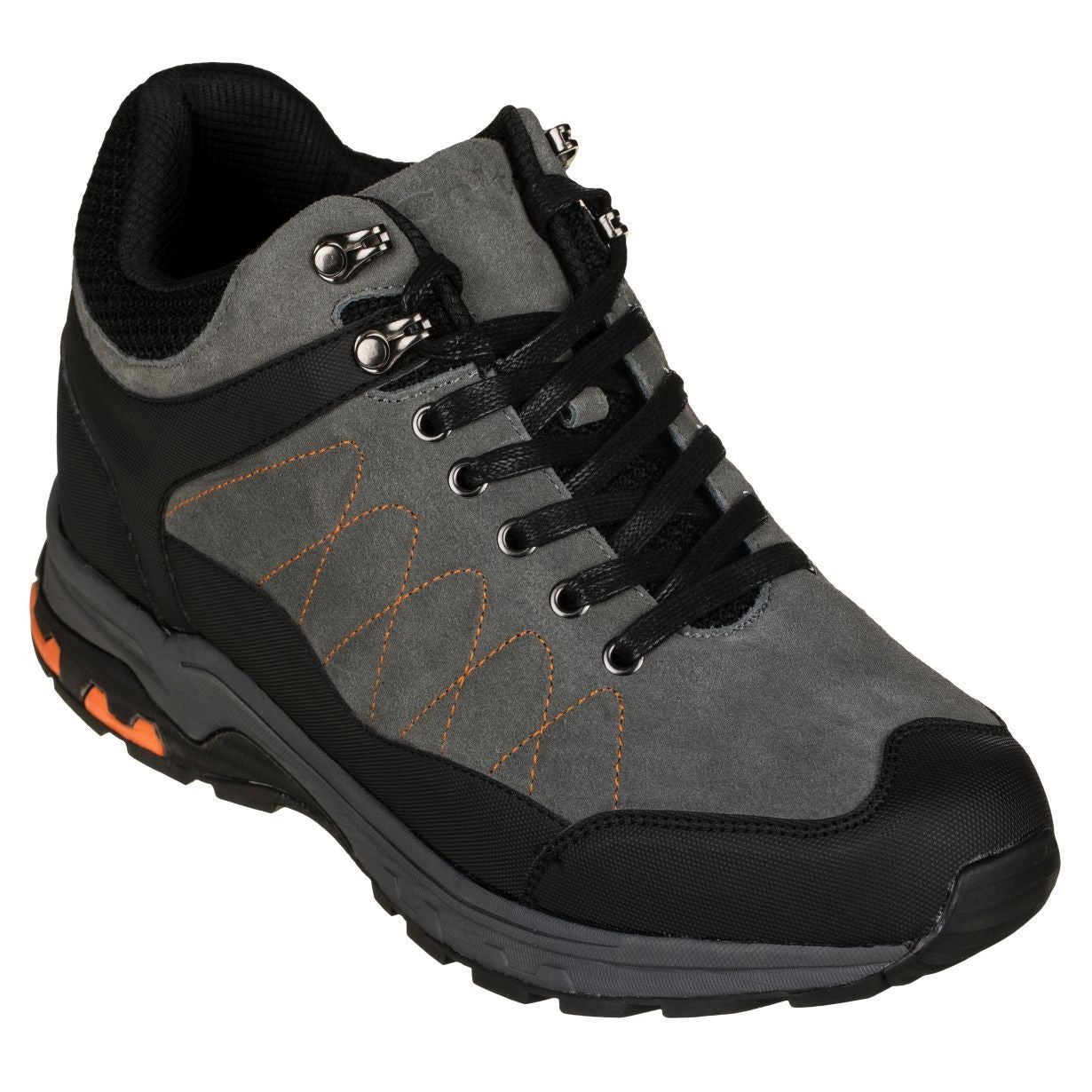 CALTO H75472 Inches Taller (Grey) Hiking Style Boots