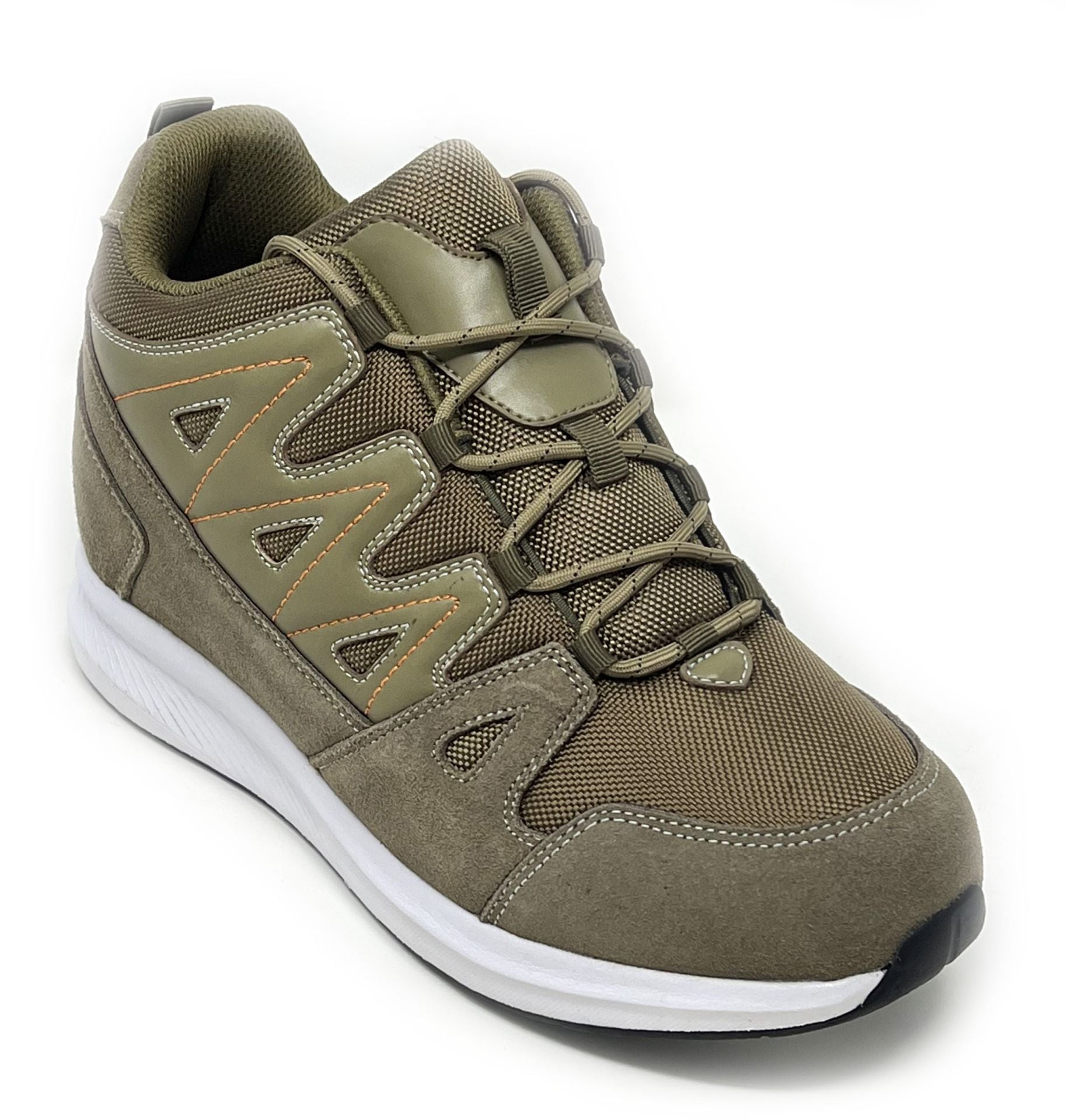 Elevator shoes height increase FSA0084 - 3.2 Inches Taller (Khaki) - Size 9 Only