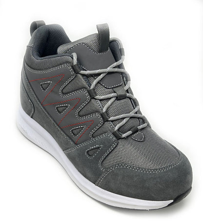 Elevator shoes height increase FSA0087 - 3.2 Inches Taller (Grey) - Size 9 Only