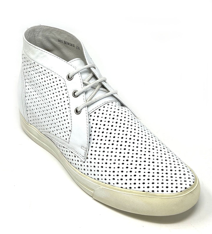 Elevator shoes height increase FSB0079 - 2.2 Inches Taller (White) - Size 7.5 Only