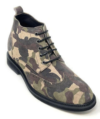 Elevator shoes height increase FSB0087 - 3 Inches Taller (Camo Green) - Size 8 Only
