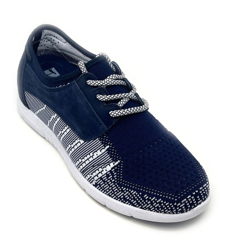Elevator shoes height increase FSC0094 - 2.2 Inches Taller (Blue/White) - Size 9 Only