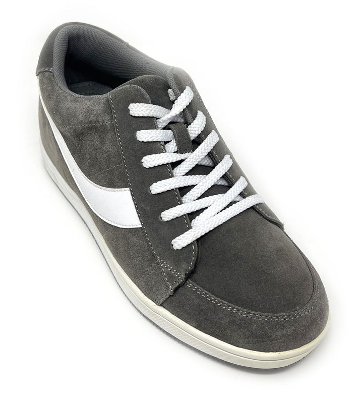 Elevator shoes height increase FSE0110 - 2.4 Inches Taller (Grey) - Size 7.5 Only