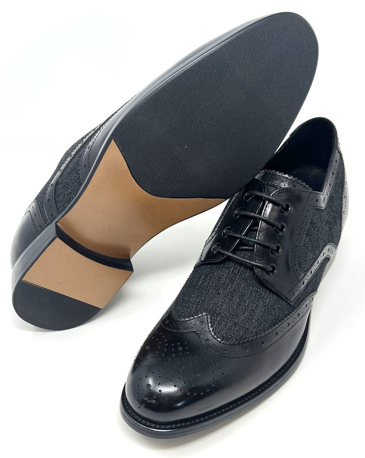 FSE0123 - 2.6 Inches Taller (Black) - Size 7.5 Only