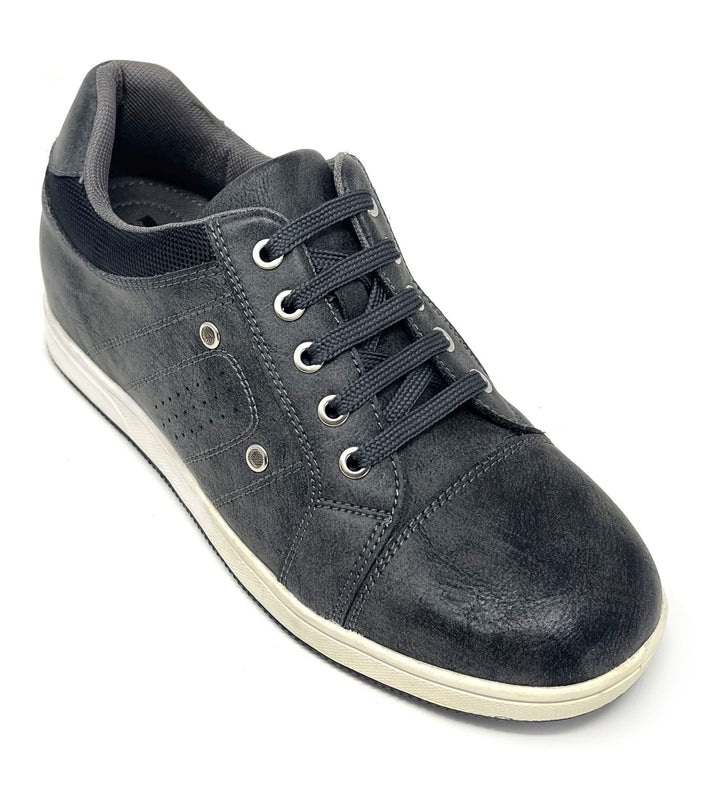 Elevator shoes height increase FSF0086 - 2 Inches Taller (Dark Grey) - Size 7.5 Only