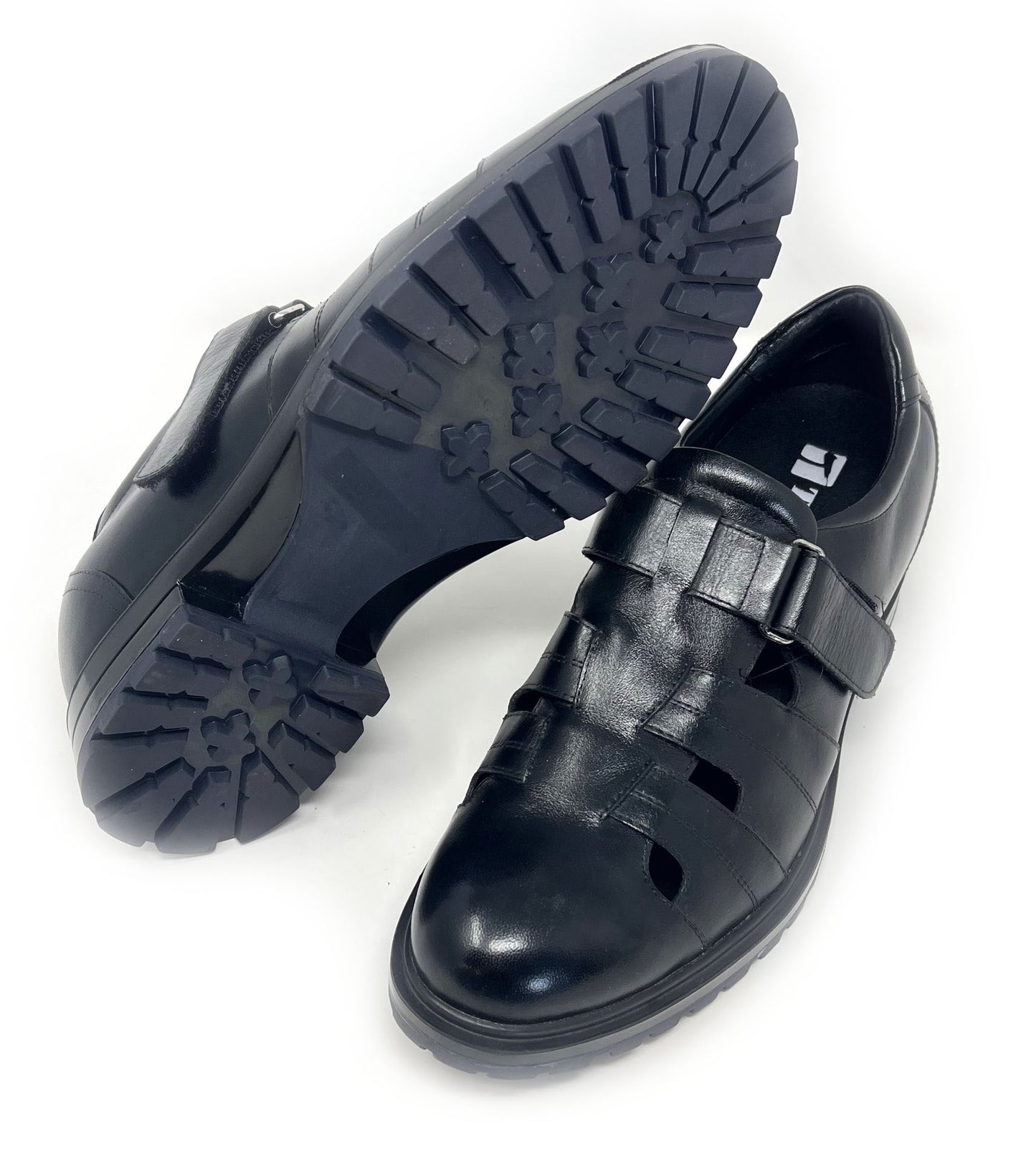 Elevator shoes height increase FSF0096 - 3 Inches Taller (Black) - Size 7.5 Only