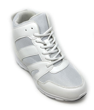 Elevator shoes height increase FSI0085 - 4 Inches Taller (White) - Size 8 Only