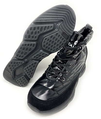 Elevator shoes height increase FSJ0055 - 3.2 Inches Taller (Black) - Size 9 Only