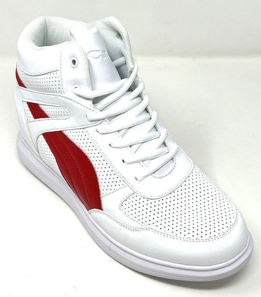 FSJ0074 - 3.8 Inches Taller (White/Red) - Size 9 Only