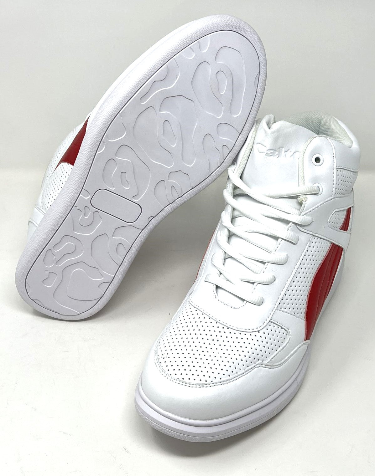 FSJ0074 - 3.8 Inches Taller (White/Red) - Size 9 Only