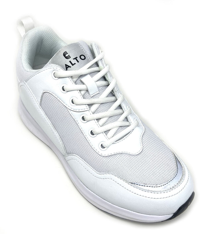 Elevator shoes height increase FSN0049 - 3.2 Inches Taller (White) - Size 7.5 Only