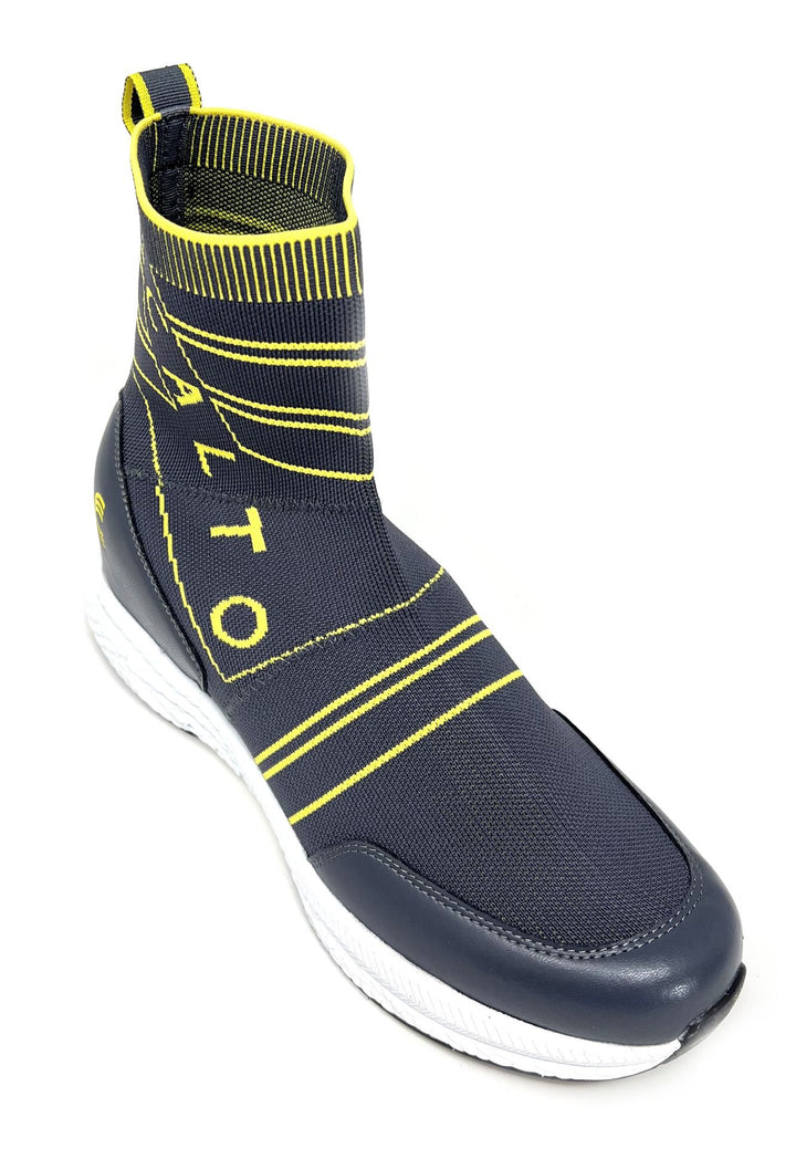 Elevator shoes height increase FSP0079 - 3 Inches Taller (Grey/Yellow) - Size 9 Only