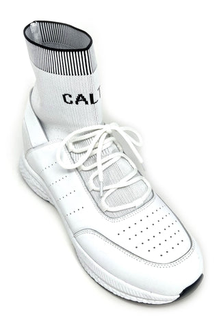 Elevator shoes height increase FSP0080 - 3 Inches Taller (White) - Size 9 Only