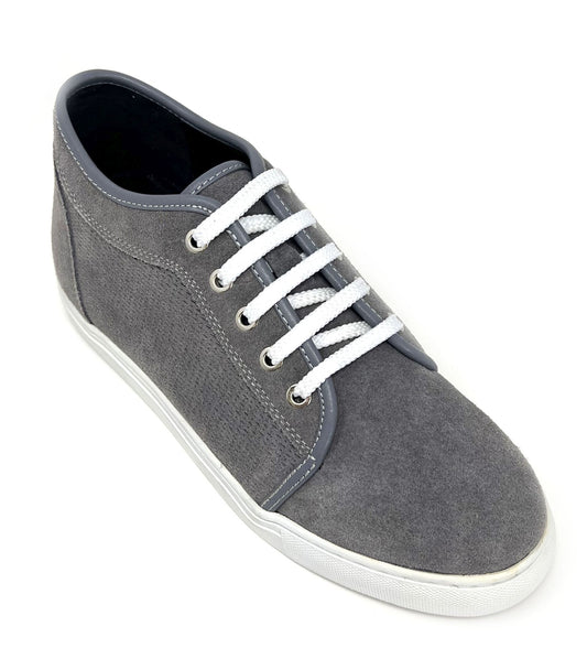 Elevator shoes height increase FSP0083 - 2.4 Inches Taller (Grey) - Size 7.5 Only