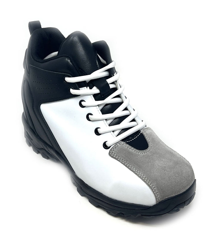 FSZZ081 - 3.2 Inches Taller (White/Black) - Size 8 Only