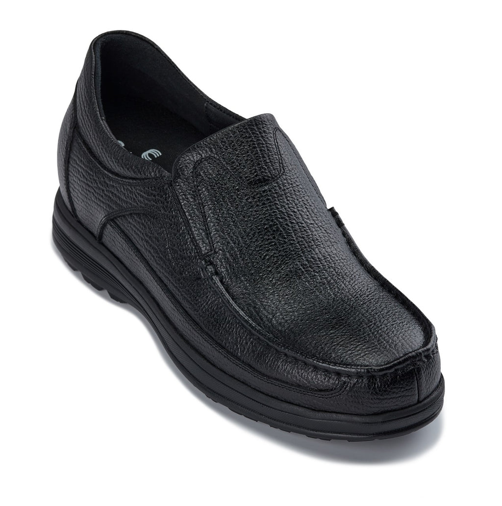 CALTO G1825 Elevator Loafers Black 3 Inches Taller display picture 3