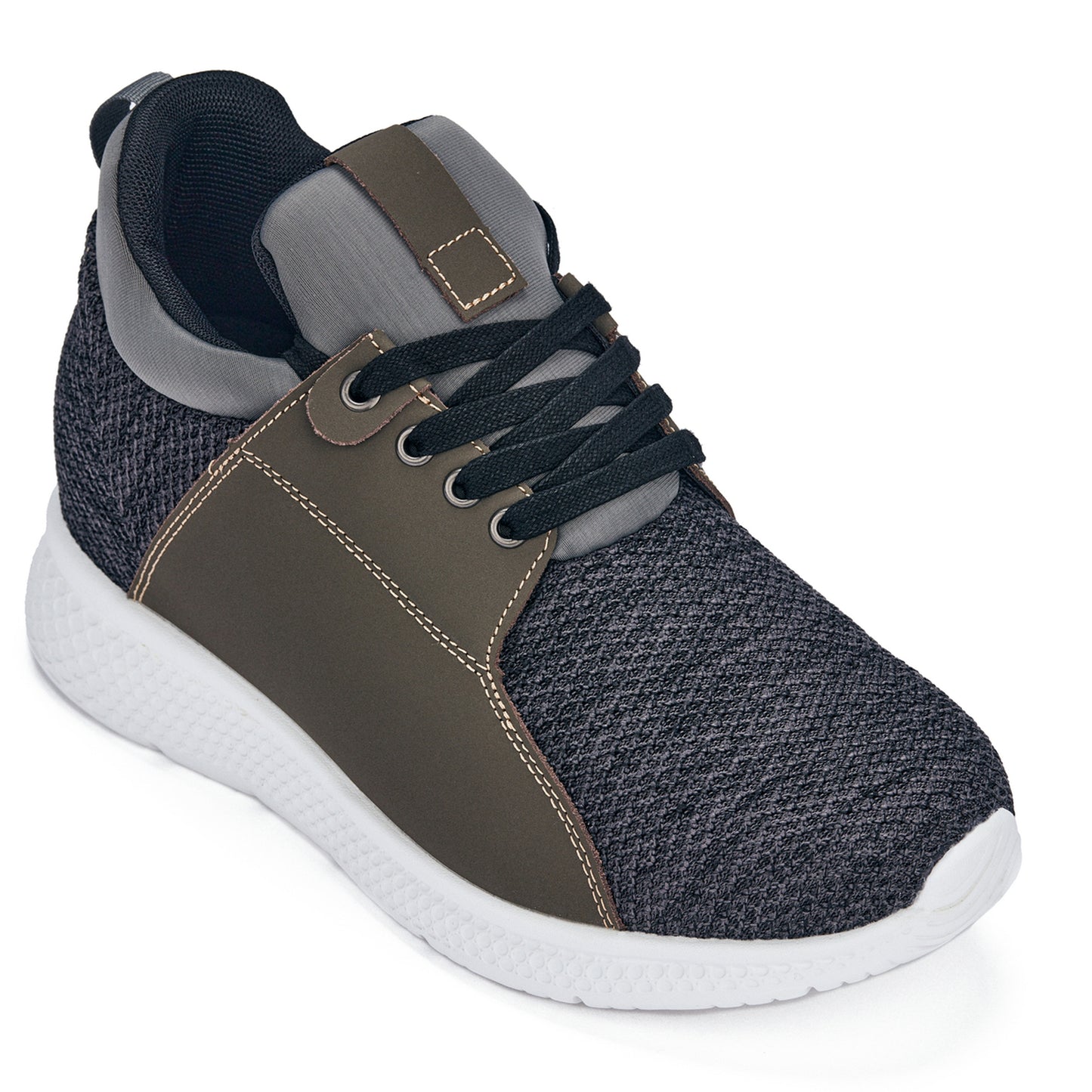 CALTO 3,2-inch grotere houtskool verhogende herensneakers - H71923