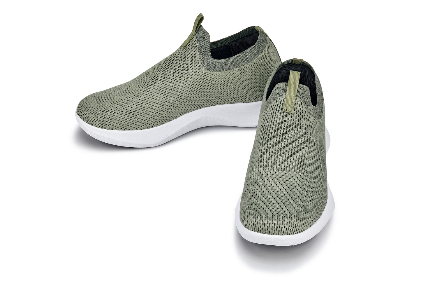 CALTO – Q073 – 2,4 Zoll größer (Khaki) – leichte Slip-On-Sneaker