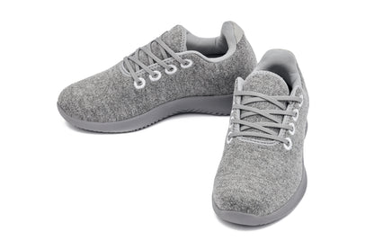 CALTO - Q501 - 2.4 Inches Taller (Heather Grey Merino Wool) - Ultra Lightweight Sneakers