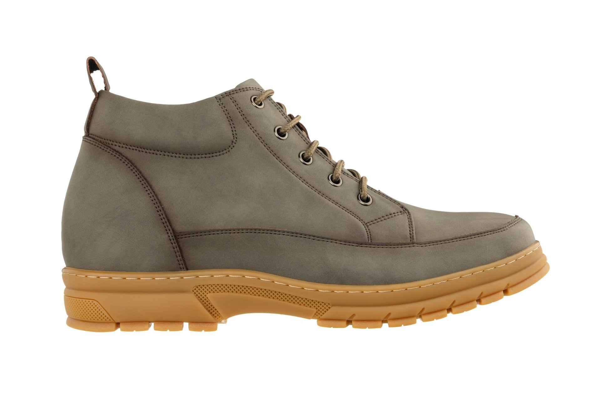 Elevator shoes height increase TOTO - K11551 - 2.8 Inches Taller (Grey) - Casual Hiker Boots