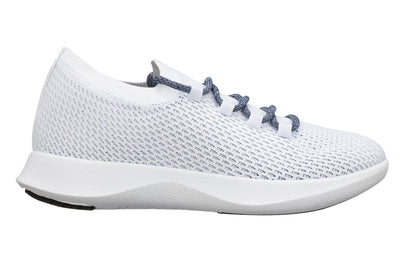 Elevator shoes height increase CALTO - Q083 - 2.4 Inches Taller (White/Blue) - Ultra Lightweight Sneakers