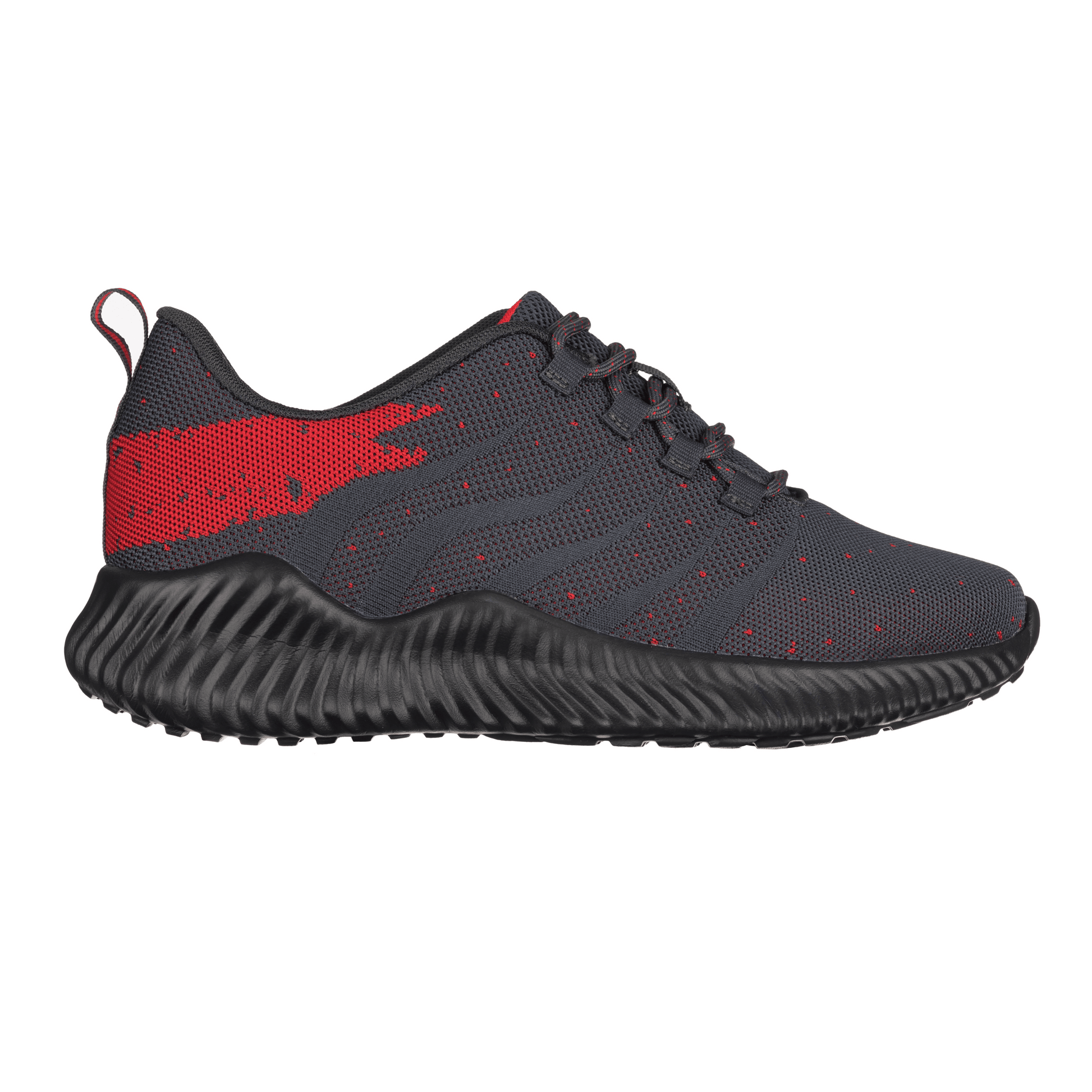 Elevator shoes height increase CALTO - Q218 - 2.8 Inches Taller (Grey/Red) - Ultra Lightweight