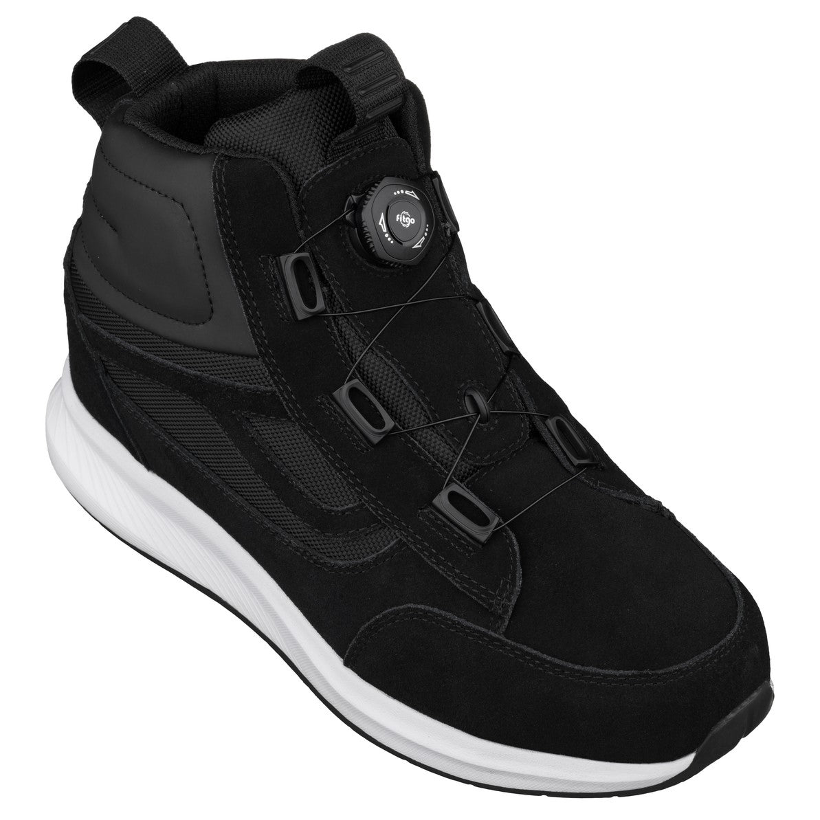 Elevator shoes height increase CALTO - S3220 - 3.2 Inches Taller (Black) - Lightweight Sneakers