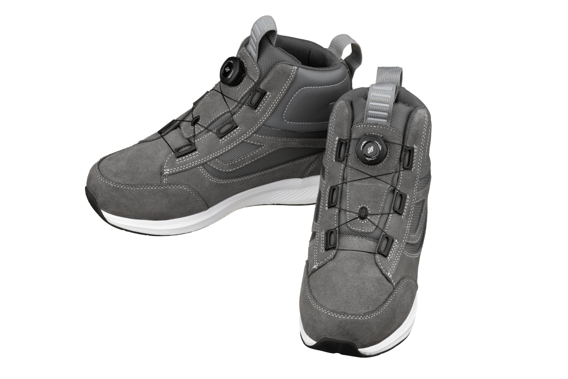 Elevator shoes height increase CALTO - S3221 - 3.2 Inches Taller (Grey) - Lightweight Sneakers