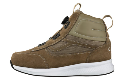 Elevator shoes height increase CALTO - S3222 - 3.2 Inches Taller (Khaki Brown) - Lightweight Sneakers