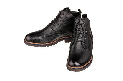 Elevator shoes height increase CALTO - Y42071 - 2.8 Inches Taller (Black) - Dressy Casual Boots