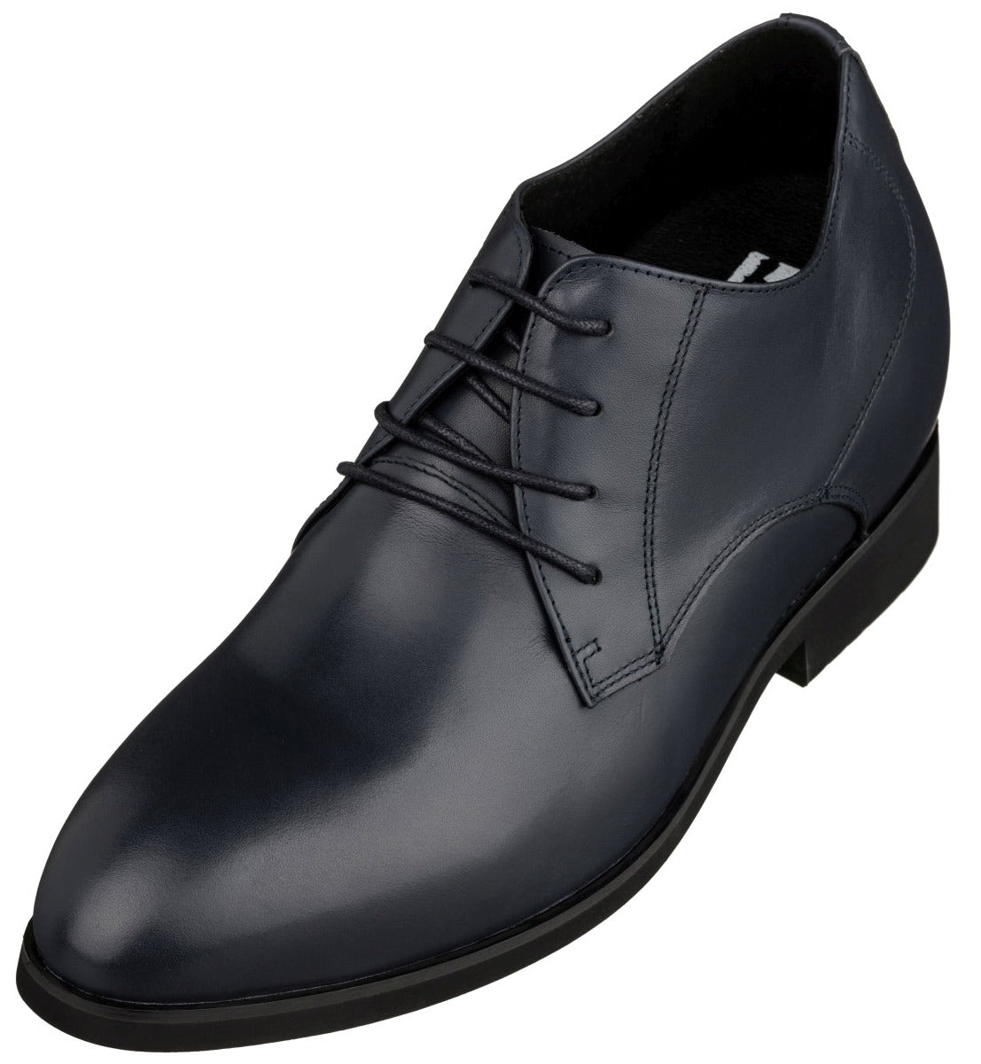 Elevator shoes height increase TOTO - K8008 - 3.6 Inches Taller (Slate Blue) - Dress Oxford