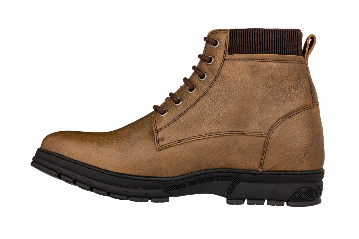Elevator shoes height increase TOTO - K84017 - 2.8 Inches Taller (Khaki) - High Top Work Boots