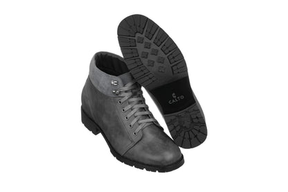 Elevator shoes height increase CALTO - K9360 - 3.3 Inches Taller (Dark Slate)
