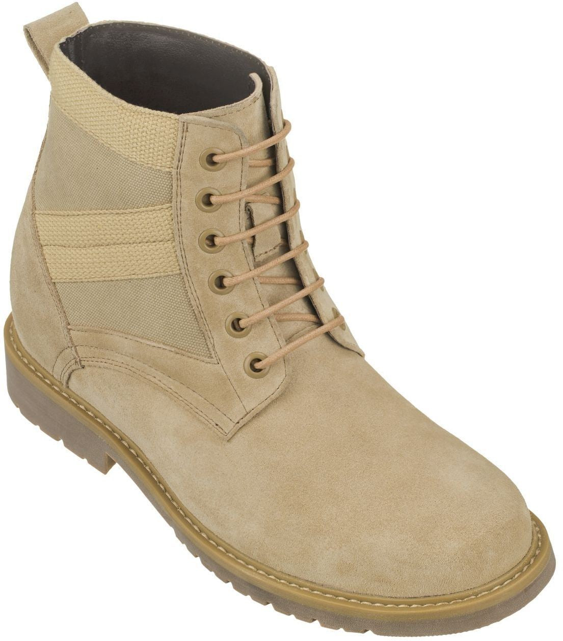 Elevator shoes height increase CALTO - S9012 - 3.2 Inches Taller (Desert Sand)
