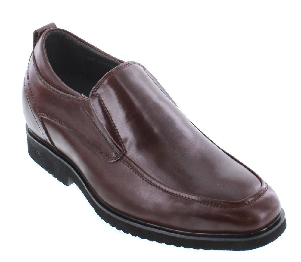 Elevator shoes height increase CALTO - T54010 - 2.8 Inches Taller (Dark Brown) - Size 7.5 Only