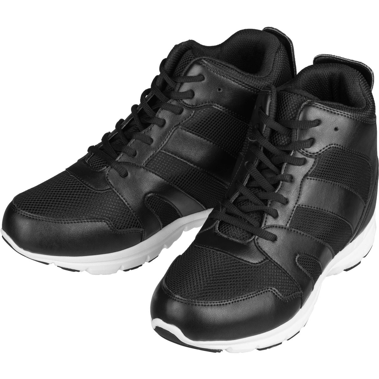 Elevator shoes height increase CALTO 4-Inch Taller Men's Black Elevator Sneakers