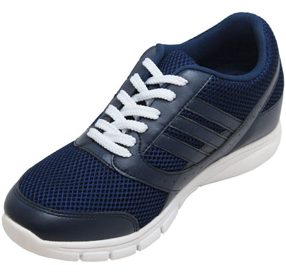 Elevator shoes height increase TOTO - X6320 - 2.8 Inches Taller (Blue) - Super Lightweight
