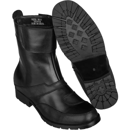 Elevator shoes height increase CALTO Zipper High-Top Biker Boots - 3.3 Inches - G6252