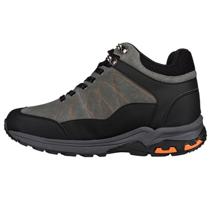 Elevator shoes height increase CALTO - H75472 - 3.2 Inches Taller (Grey) - Hiking Style Boots