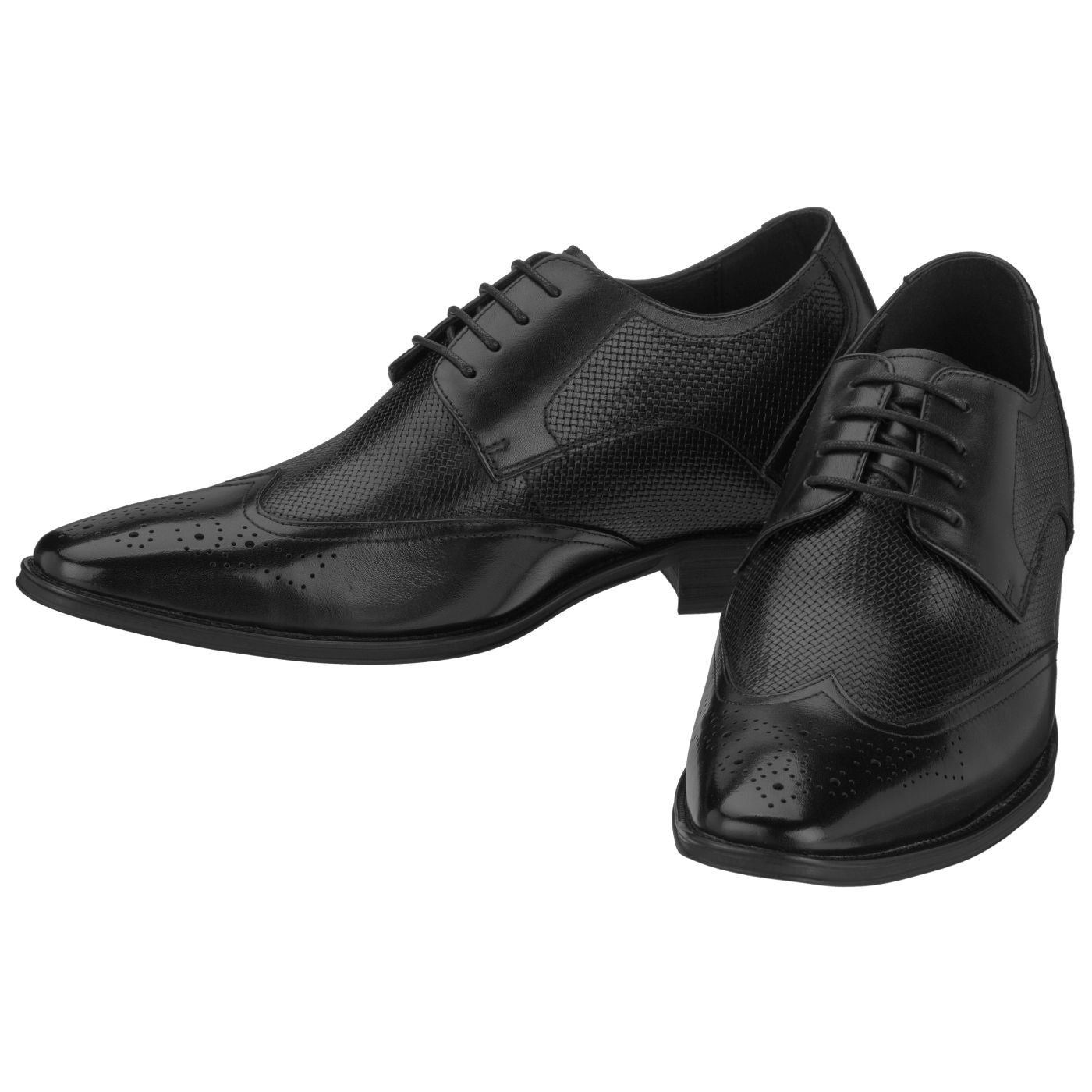 Elevator shoes height increase CALTO - Y5013 - 2.8 Inches Taller (Black)