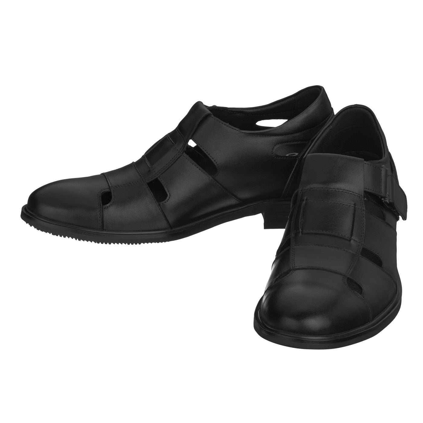 Elevator shoes height increase CALTO - S1062 - 2.8 Inches Taller (Black)