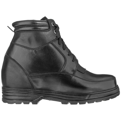 Elevator shoes height increase CALDEN Military-Style Leather Boots - 5.2 Inches - K881801