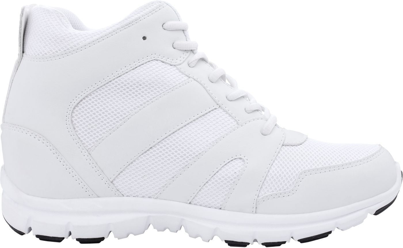 Elevator shoes height increase CALTO - G3329 - 4 Inches Taller (Glacier White)