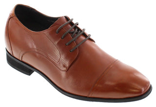 Elevator shoes height increase TOTO - D09016 - 2.8 Inches Taller (Nutmeg Brown) - Size 11.5 Only