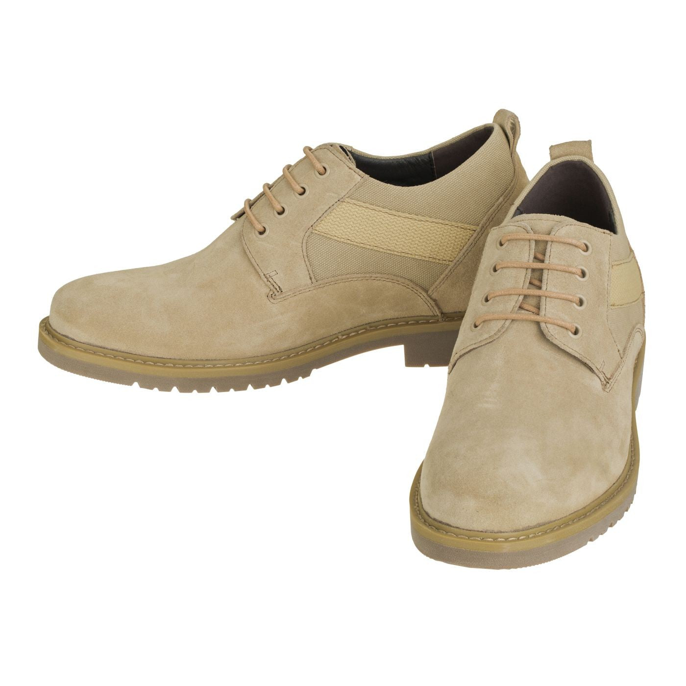 Elevator shoes height increase CALTO - S9013 - 3.0 Inches Taller (Desert Sand)