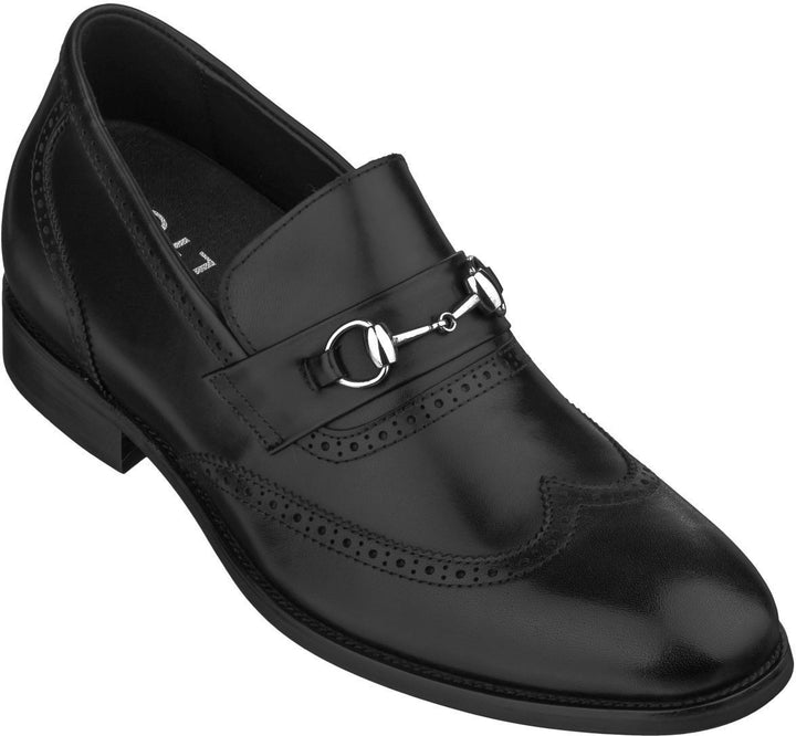 Elevator shoes height increase CALTO - S0811 - 3.0 Inches Taller (Black)
