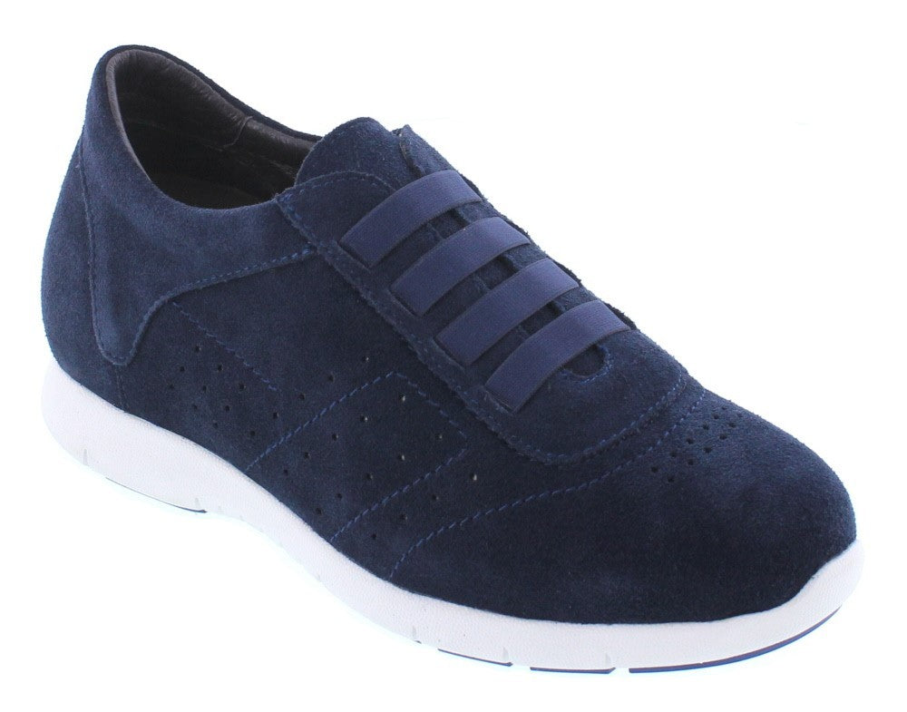 Elevator shoes height increase CALTO - Y1031 - 2.4 Inches Taller (Navy Blue) - Lightweight